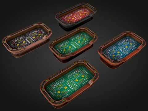 Craps Table 3D Модель