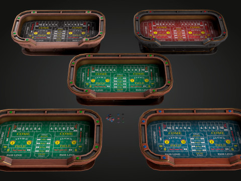 Craps Table 3D Модель