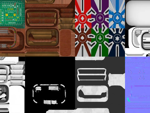 Craps Table 3D Модель