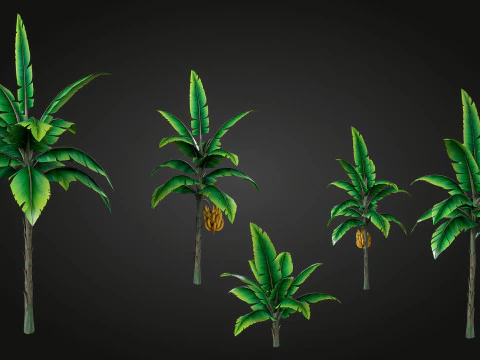 Banana Tree 3D Model