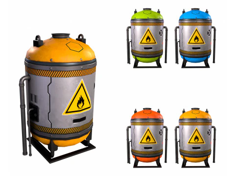 BİLİM Kurgu Yakıt Tankı 3D Model