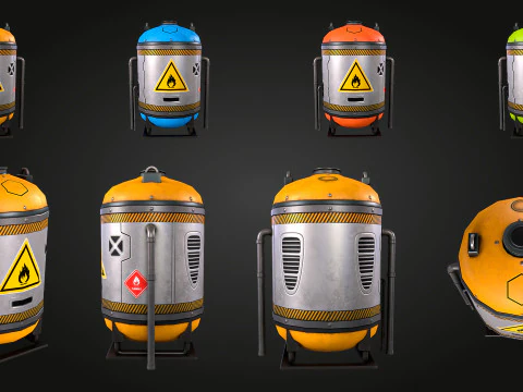 SCI-FI Fuel Tank 3D Model