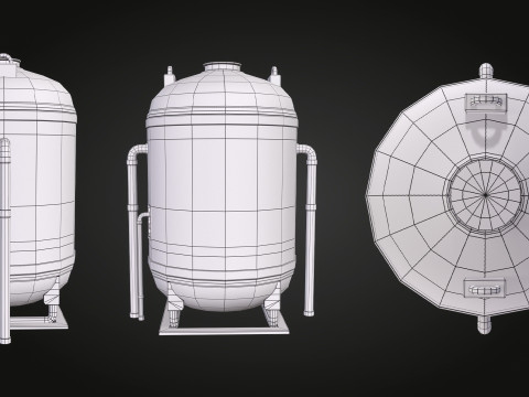 SCI-FI Fuel Tank 3D 模型