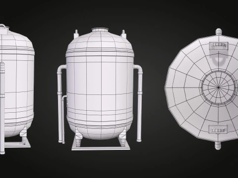 SCI-FI Fuel Tank 3D Model
