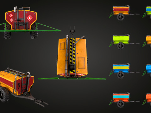 Tractor Sprayer 3D Модель