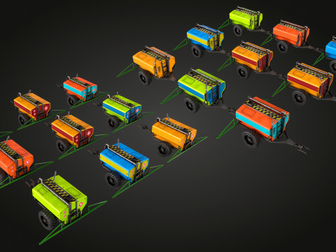 Tractor Sprayer 3D Модель