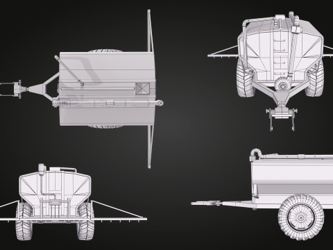 Tractor Sprayer 3D Модель