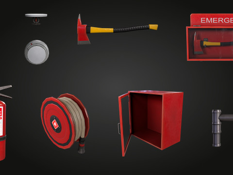 Emergency Fire Pack 3D Model