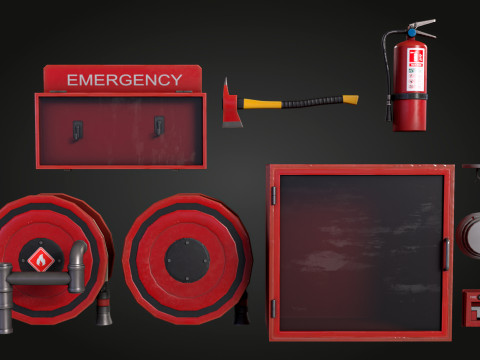 Emergency Fire Pack 3D Model