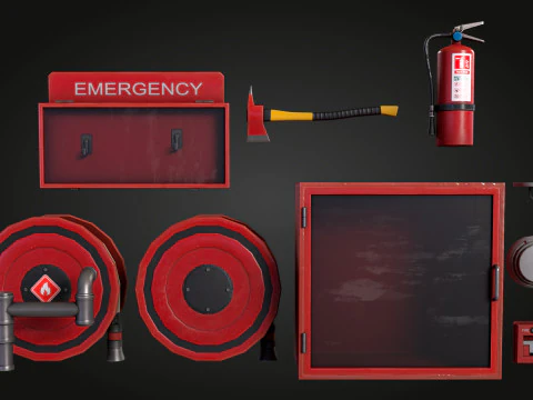 Emergency Fire Pack 3D Model