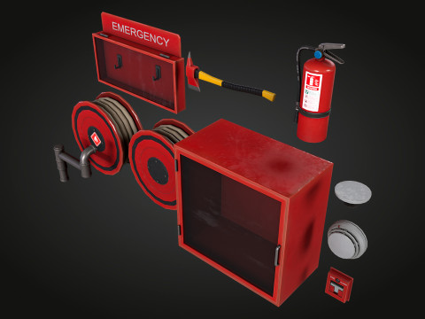 Emergency Fire Pack 3D Model
