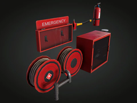 Emergency Fire Pack 3D Model