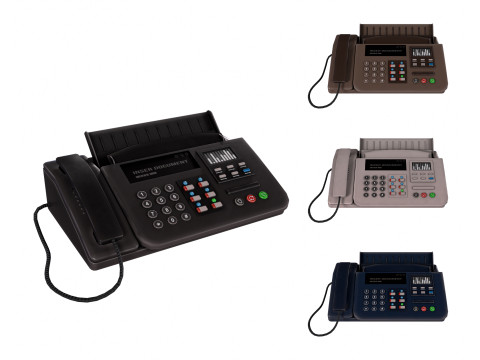 Phone Fax Modelo 3D
