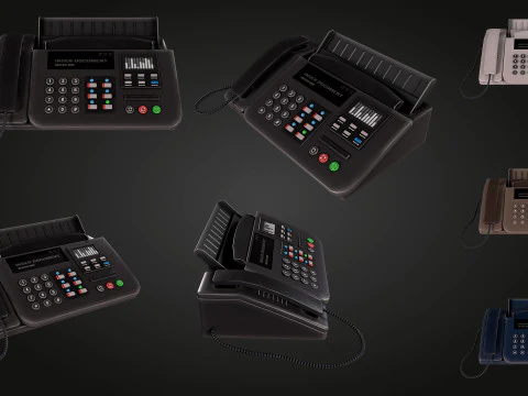 Phone Fax 3D Model