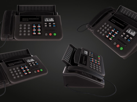 Phone Fax Model 3D