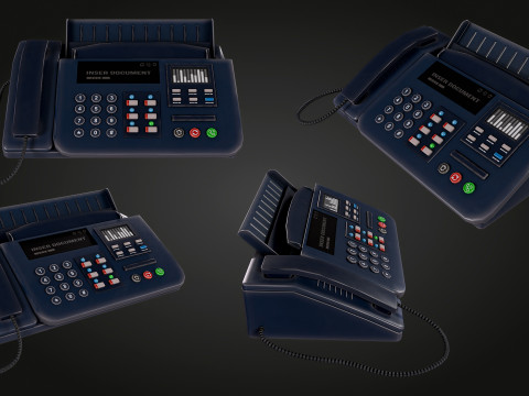Phone Fax Model 3D