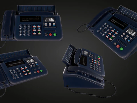 Phone Fax 3D Model
