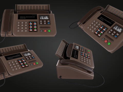 Phone Fax Model 3D