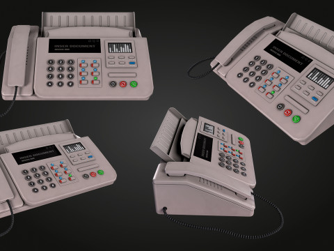 Phone Fax Model 3D
