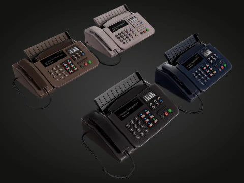 Phone Fax 3D Model
