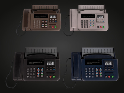Phone Fax Model 3D