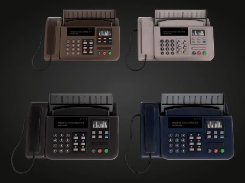 Phone Fax 3D Model