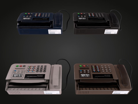 Phone Fax Model 3D