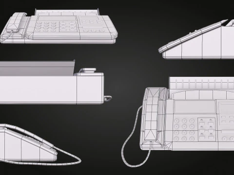 Phone Fax 3D Model