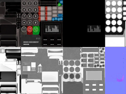 Phone Fax 3D Model