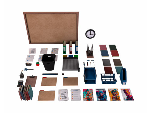 Office Stationery 3D Model