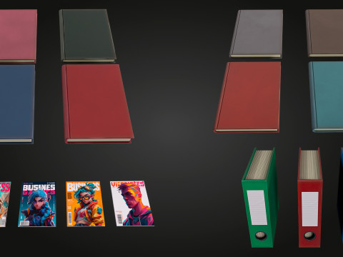 Office Stationery Model 3D
