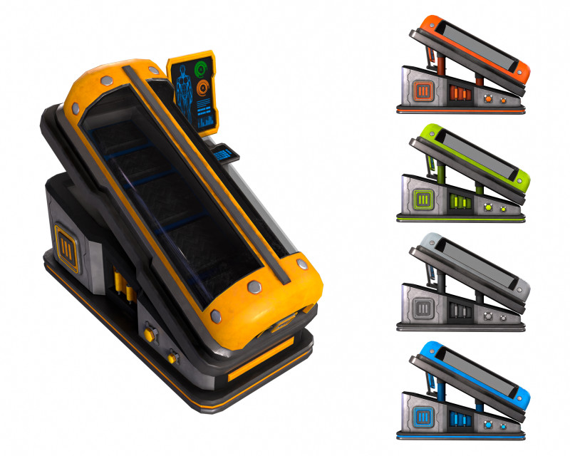 SCI FI Hibernation Pod 3Dモデル .c4d .max .obj .3ds .fbx .stl .blend