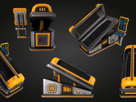 Pod di ibernazione SCI FI Modello 3D