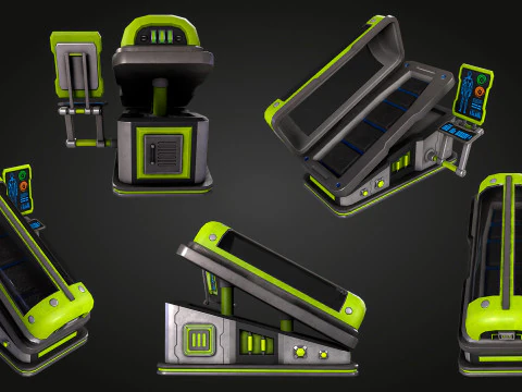 Pod di ibernazione SCI FI Modello 3D