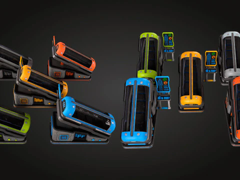 Pod di ibernazione SCI FI Modello 3D