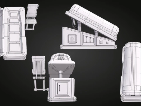 Pod di ibernazione SCI FI Modello 3D