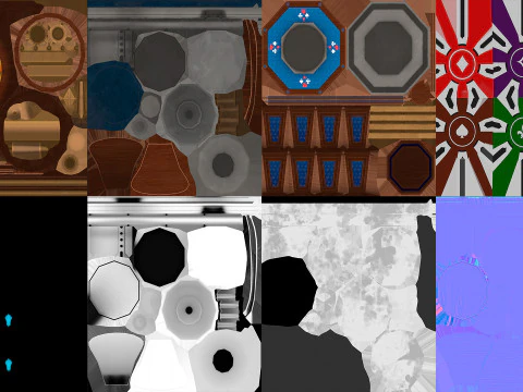 Meja Roulette Model 3D