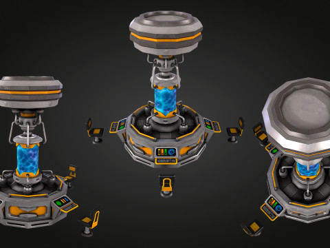 Laboratório Químico SCI-FI Modelo 3D