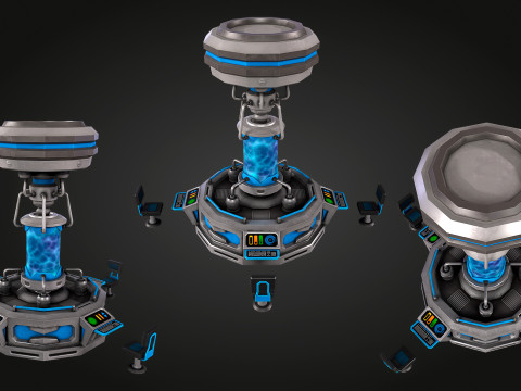 Laboratório Químico SCI-FI Modelo 3D