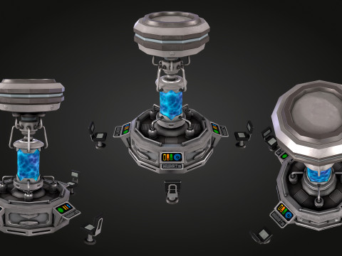 Laboratório Químico SCI-FI Modelo 3D