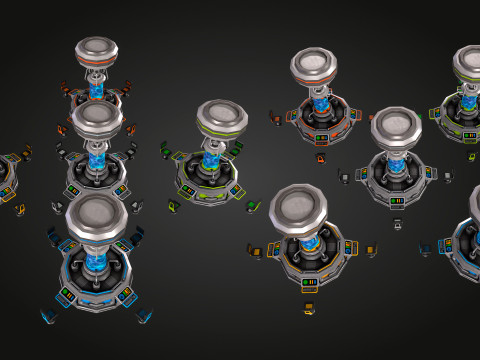 Laboratório Químico SCI-FI Modelo 3D