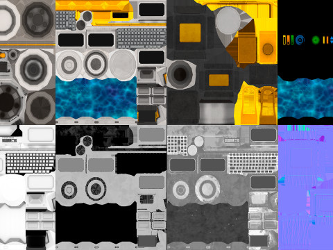 Laboratório Químico SCI-FI Modelo 3D