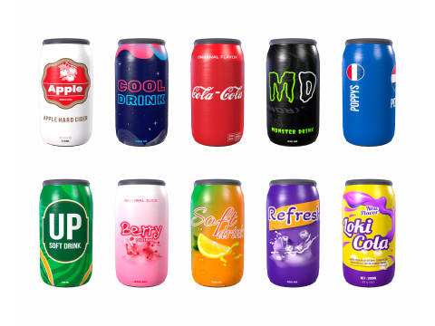 Getränkedosen 3D Modell