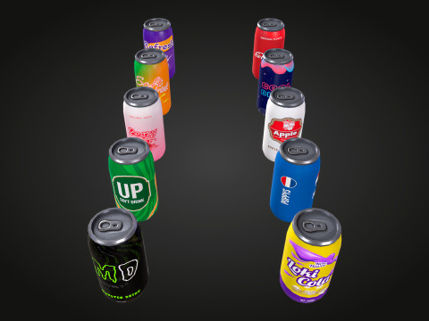 Latas de refrigerante Modelo 3D