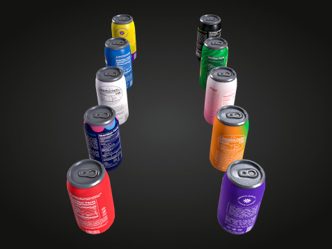 Latas de refrigerante Modelo 3D