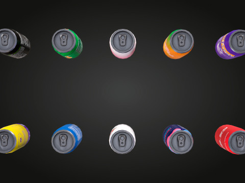 Latas de refrigerante Modelo 3D