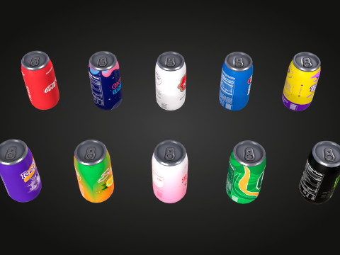 Latas de refrigerante Modelo 3D