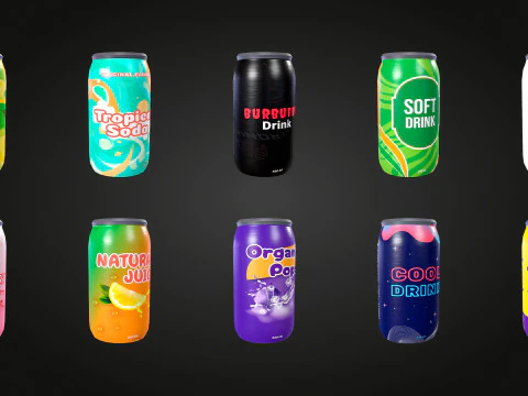 Soda Cans 3D Model