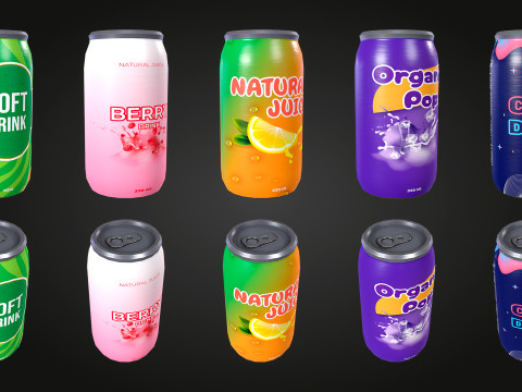 Soda Cans 3D Model