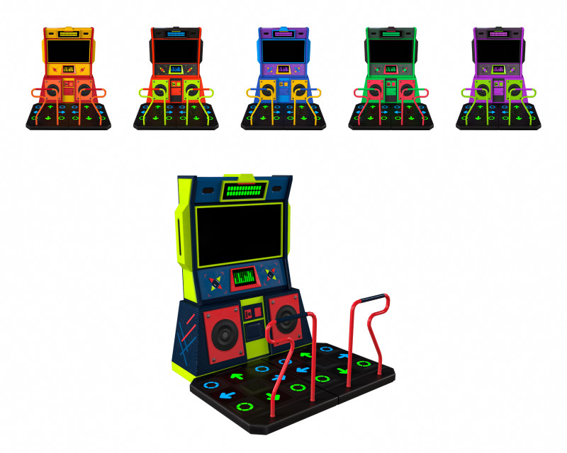 アーケードダンス 3Dモデル .c4d .max .obj .3ds .fbx .stl .blend 